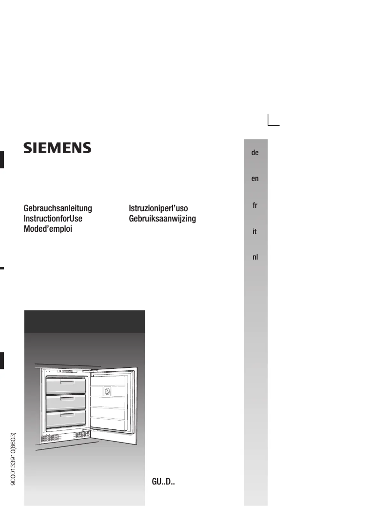 Page n°1 - Manuel utilisateur Siemens GU 15DA40