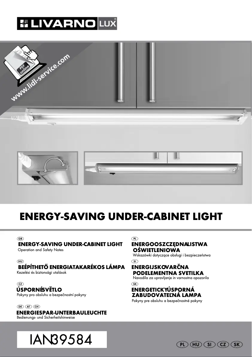 Page 1 de la notice Manuel utilisateur Livarno Lux IAN 39584