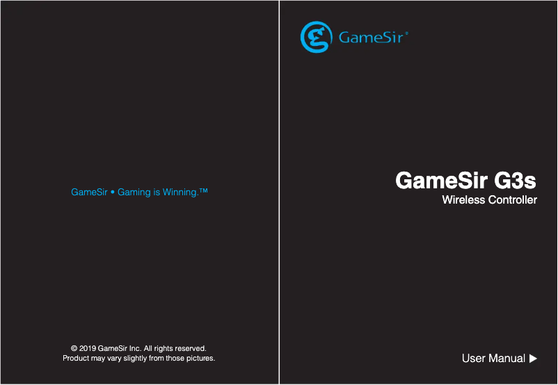 Page n°1 - Manuel utilisateur Gamesir G3s