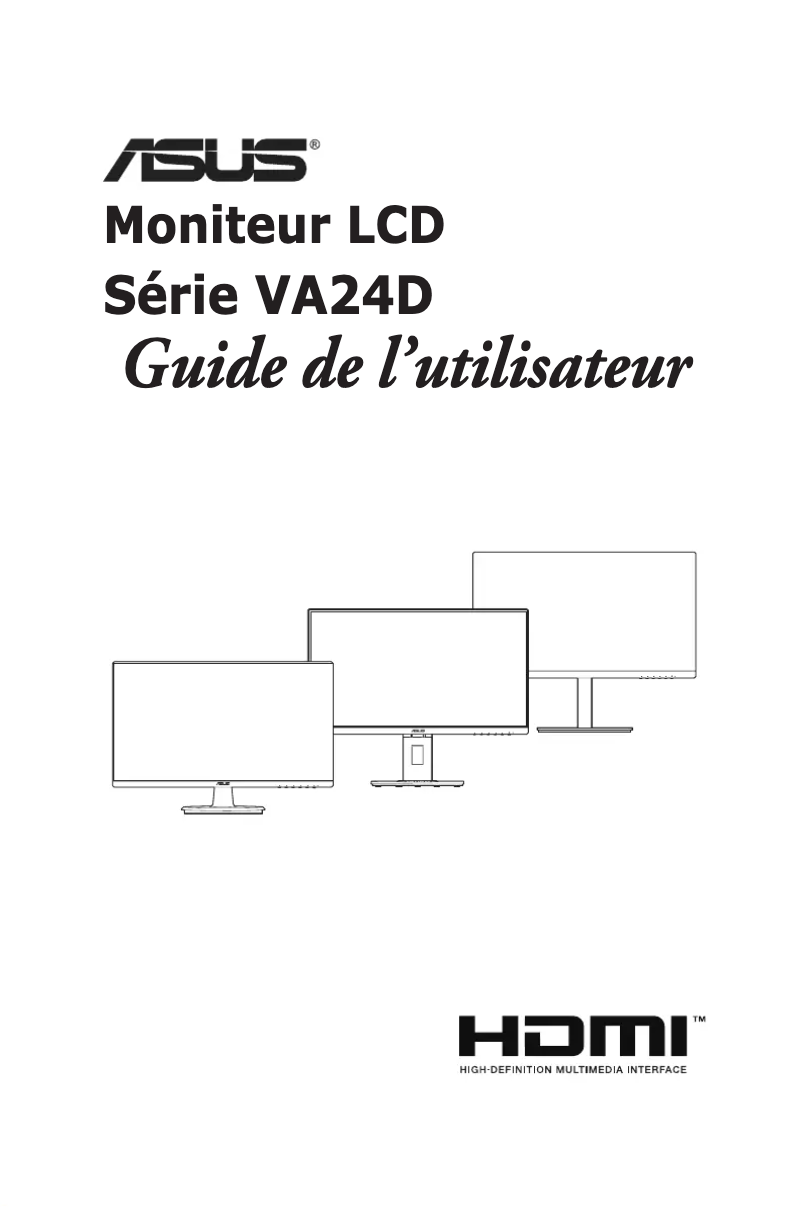 Page n°1 - Manuel utilisateur Asus VA24DQLBZ