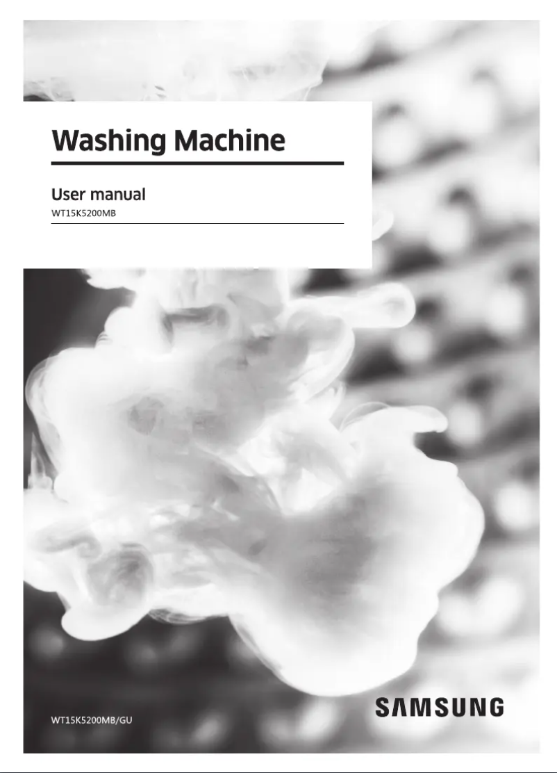 Page 1 de la notice Manuel utilisateur Samsung WT15K5200MB