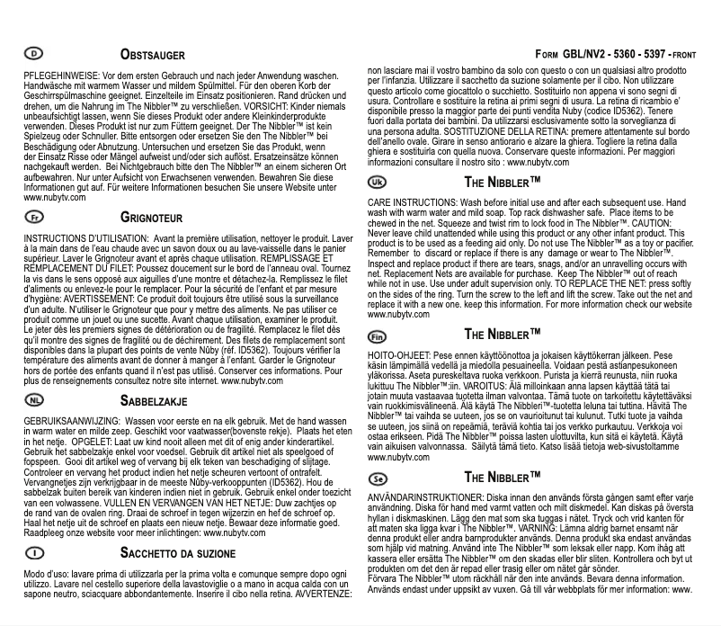 Image de la première page du manuel de l'appareil 0048526053971