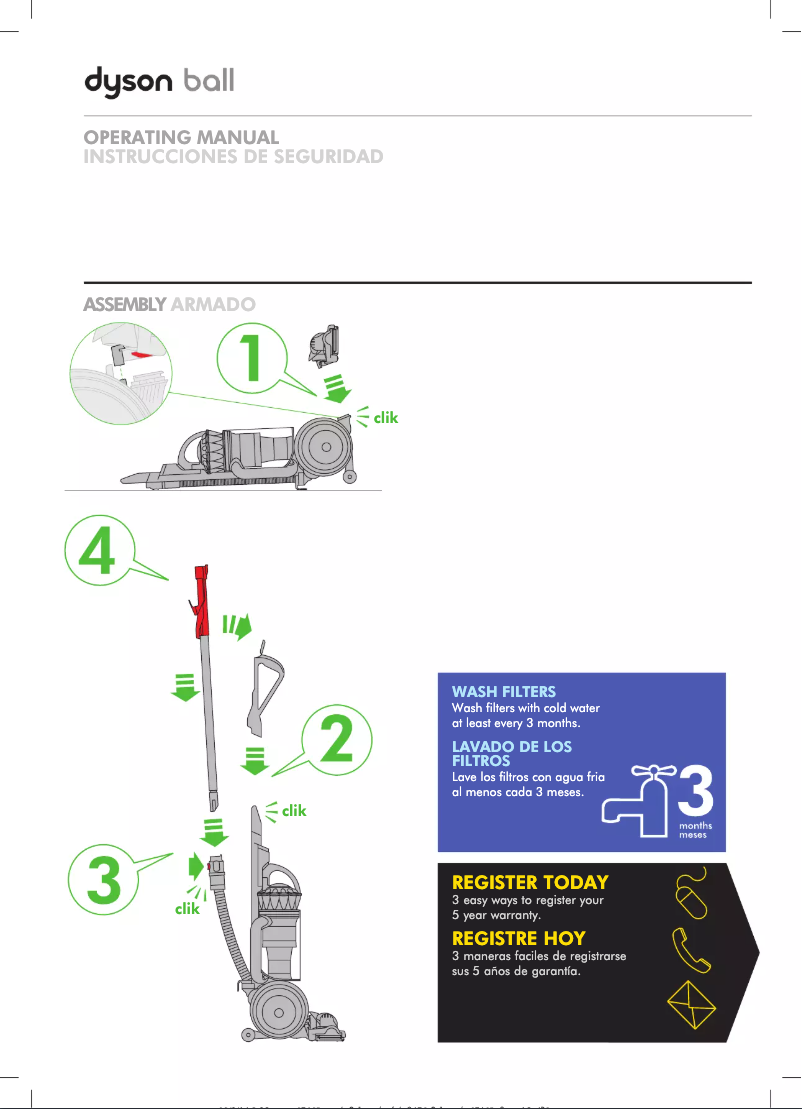 Image de la première page du manuel de l'appareil Ball Multi Floor