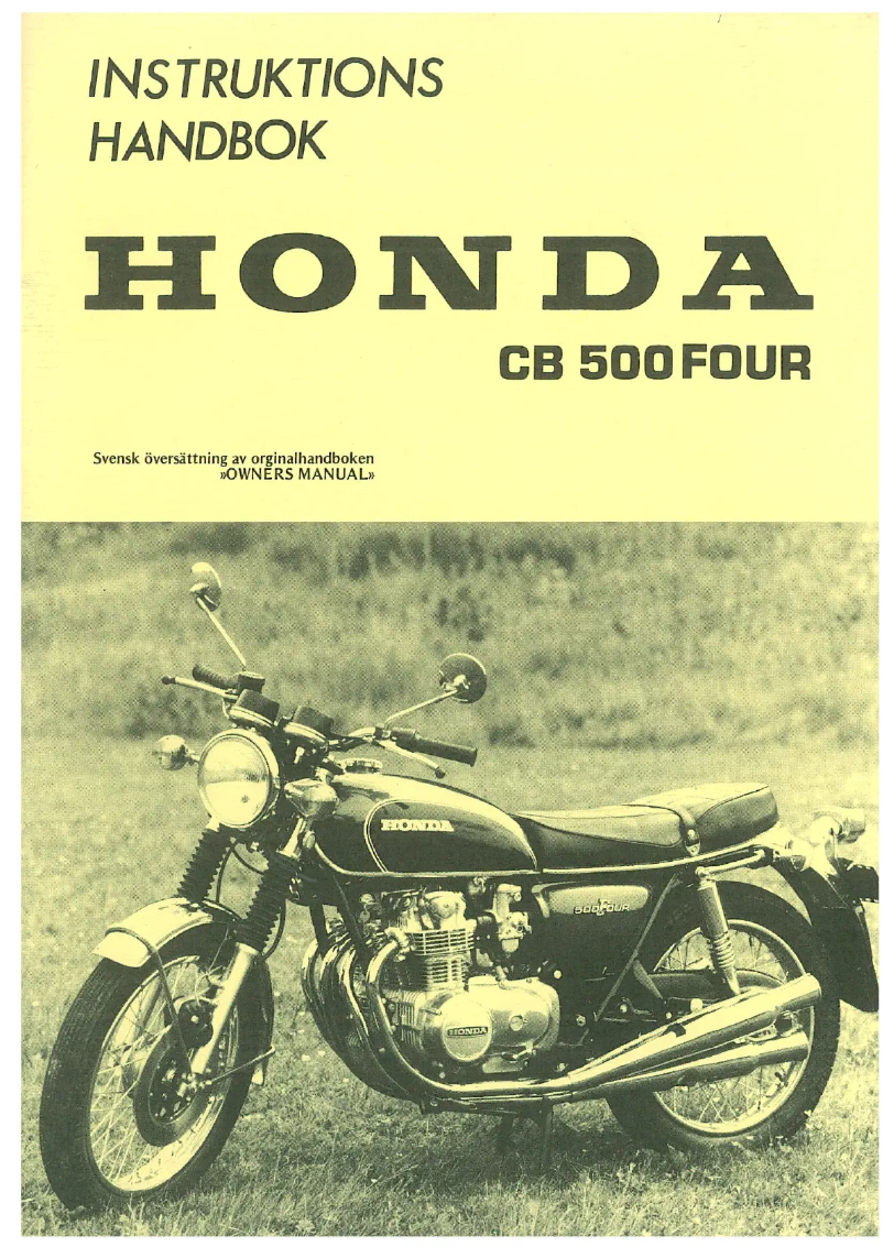 Image de la première page du manuel de l'appareil CB 500 Four