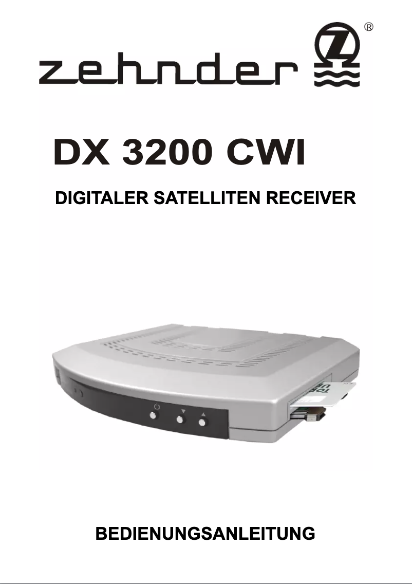 Page 1 de la notice Manuel utilisateur Zehnder DX 3200 CWI