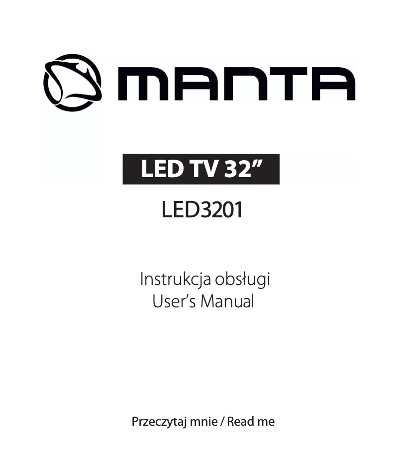 Page 1 de la notice Manuel utilisateur Manta LED3201