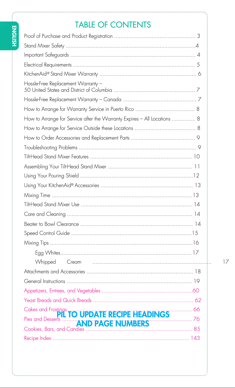 Page 1 de la notice Manuel utilisateur KitchenAid K45SS