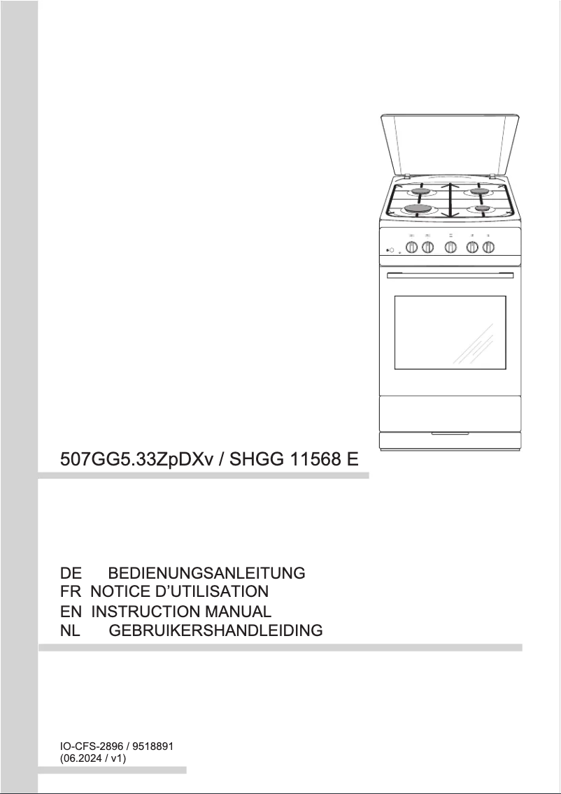 Image de la première page du manuel de l'appareil SHGG 11568 E