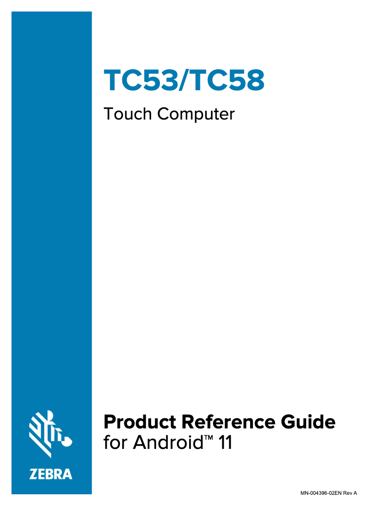 Image de la première page du manuel de l'appareil TC53