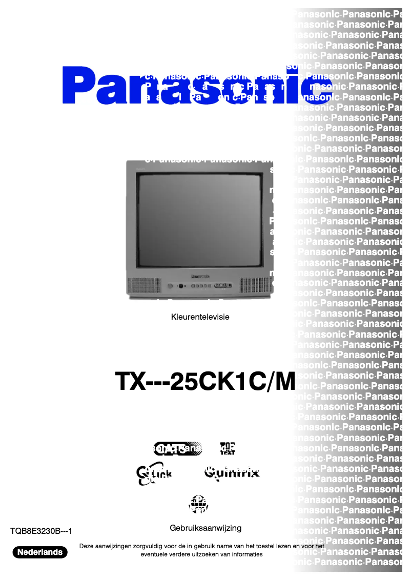 Page 1 de la notice Manuel utilisateur Panasonic TX-25CK1CM