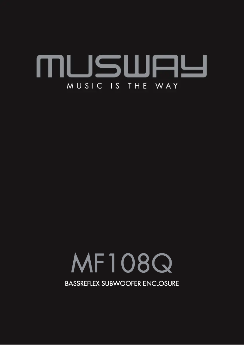 Page 1 de la notice Manuel utilisateur Musway MF108Q