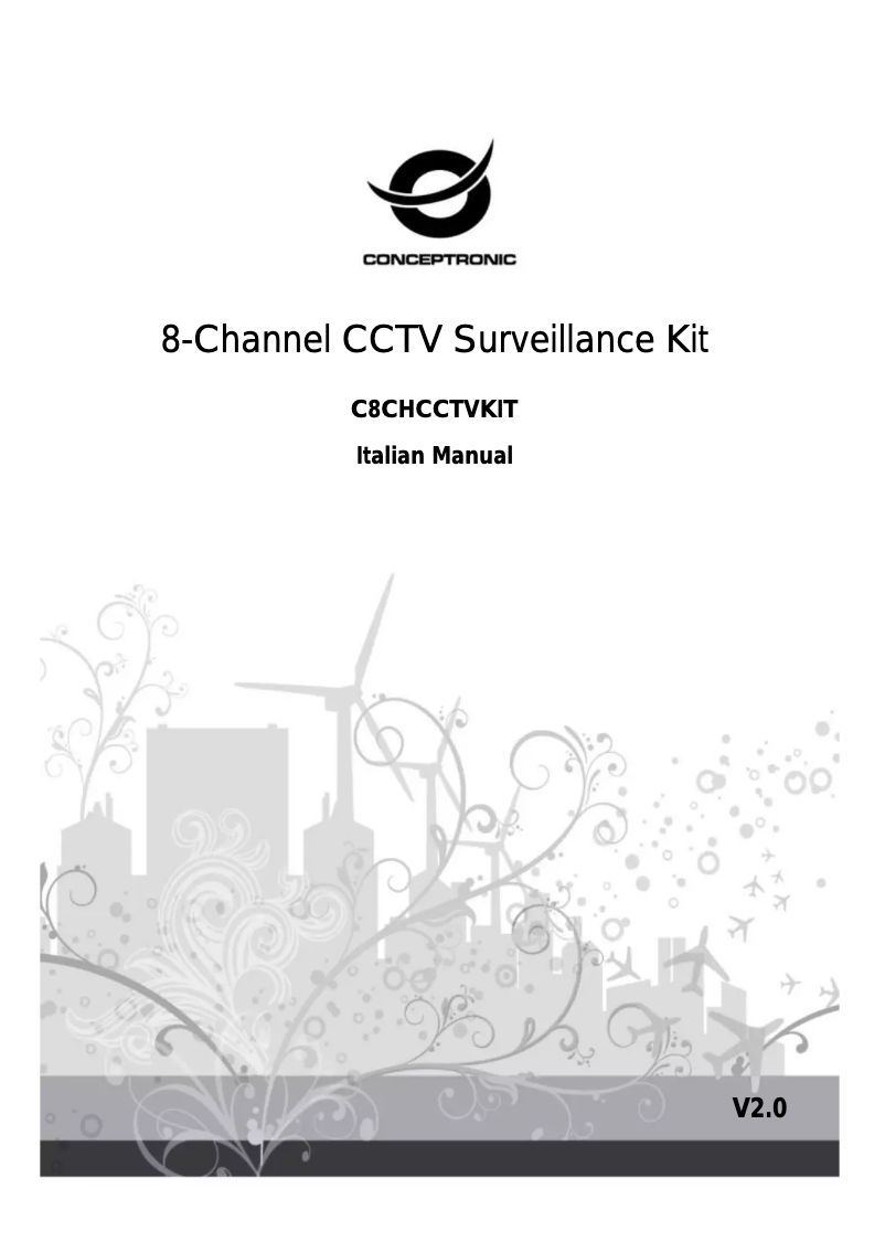 Image de la première page du manuel de l'appareil C8CHCCTVKIT