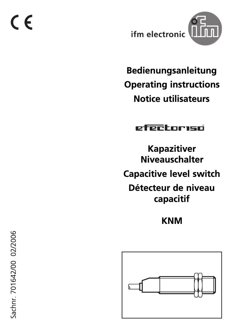 Page n°1 - Manuel utilisateur IFM KN5115