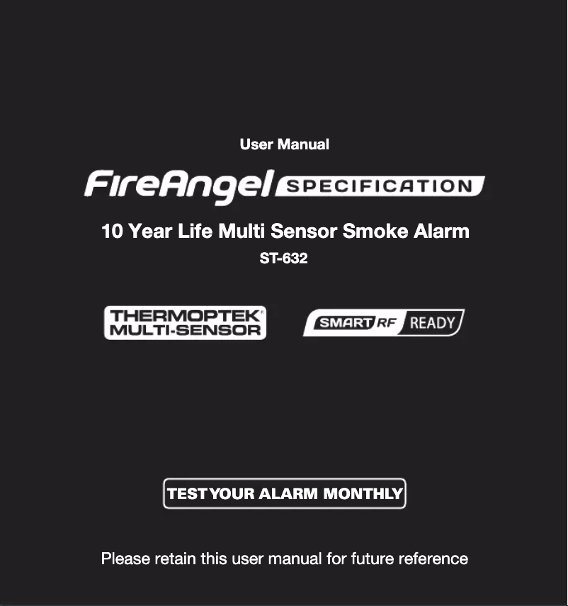 Page 1 de la notice Manuel utilisateur FireAngel Thermoptek ST-632