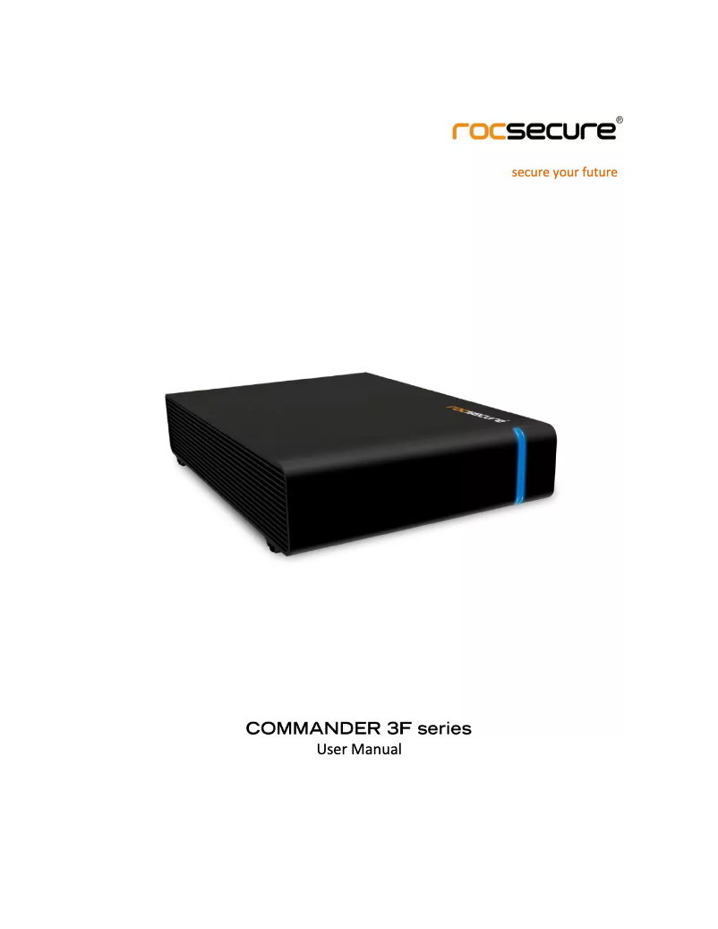 Página 1 del manual Manual de usuario Rocstor Commander 3F