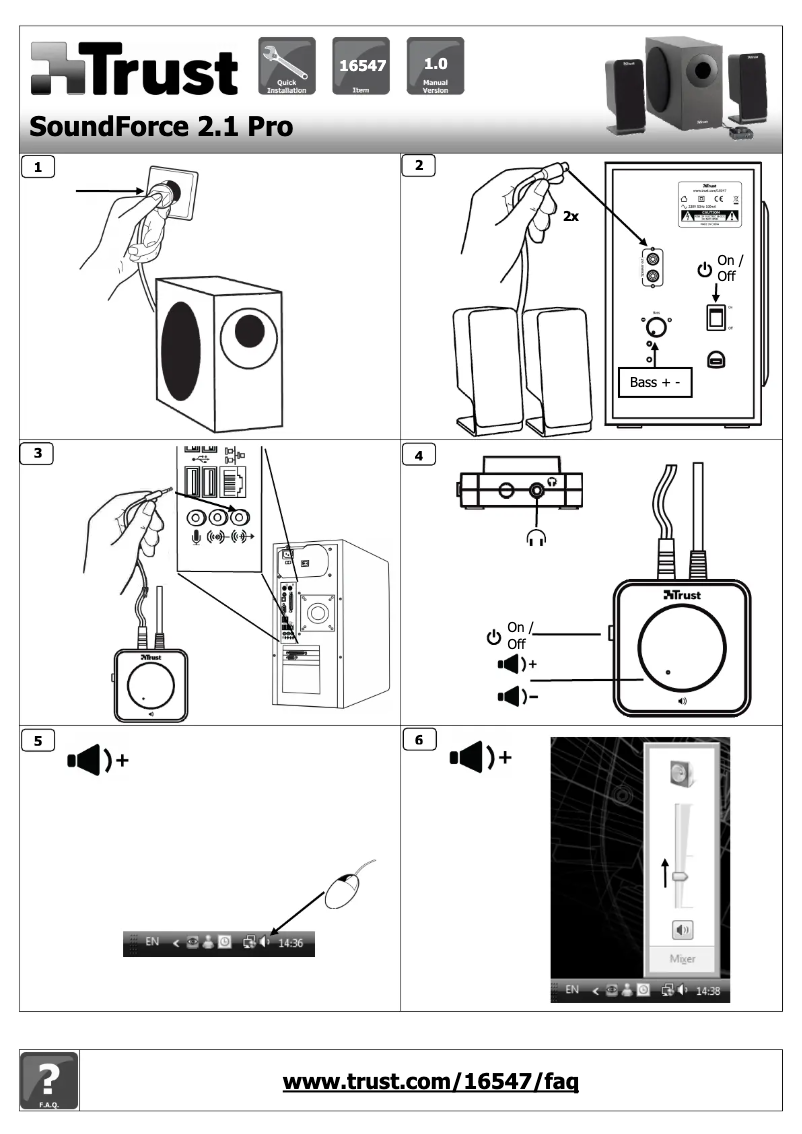 Imagen de la primera página del manual del dispositivo SoundForce 2.1 Pro
