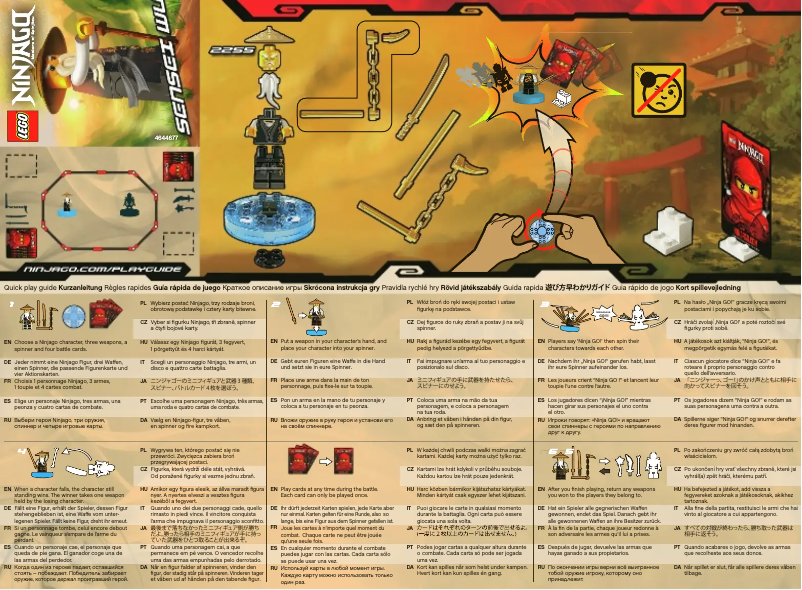 Page n°1 - Manuel utilisateur Lego Sensei Wu