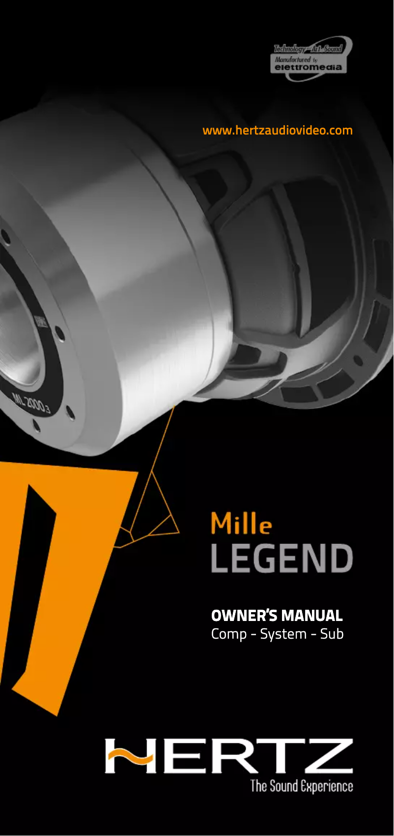 Image de la première page du manuel de l'appareil Mille Legend MLCX 2 TW.3