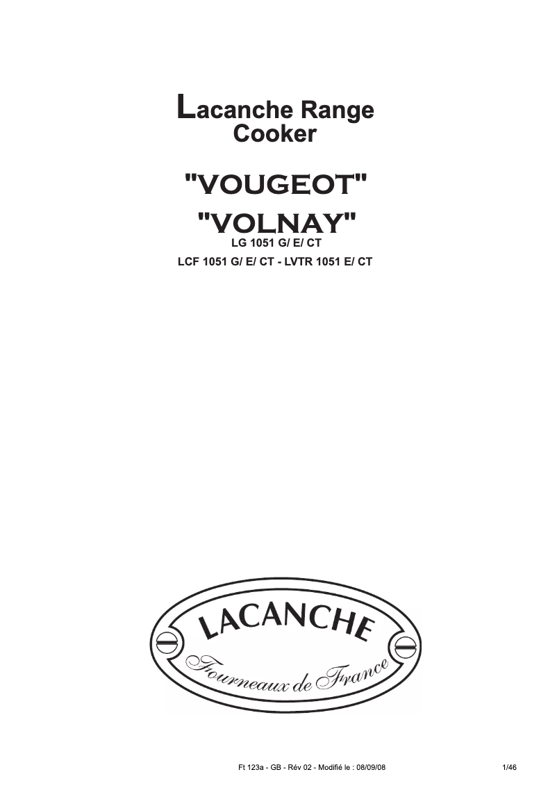 Image de la première page du manuel de l'appareil LCF 1051 CT