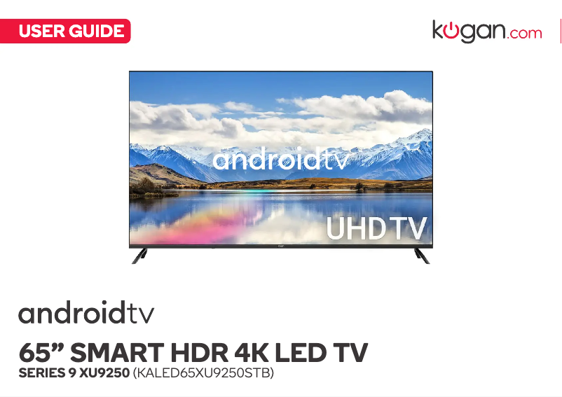 Page 1 of the manual User Manual Kogan Series 9 XU9250