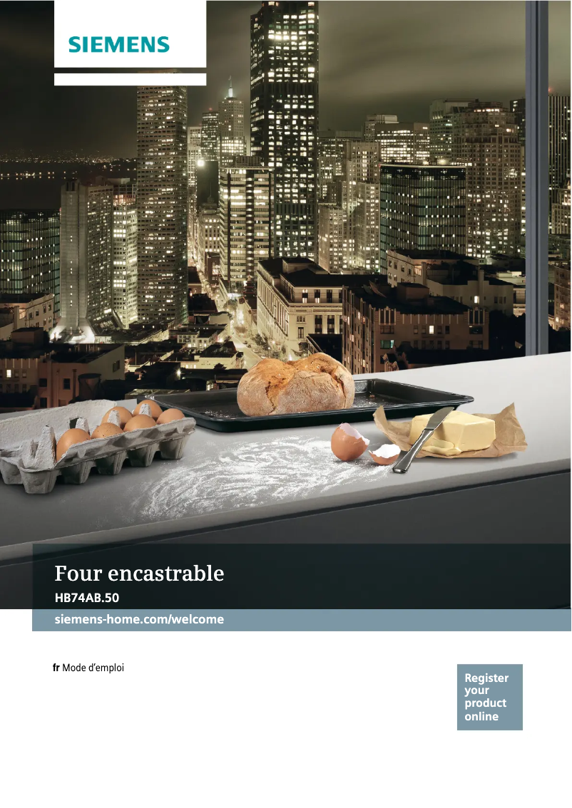 Image de la première page du manuel de l'appareil HB74AB550