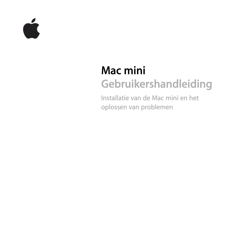 Page 1 de la notice Manuel utilisateur Apple Mac Mini MD389FN