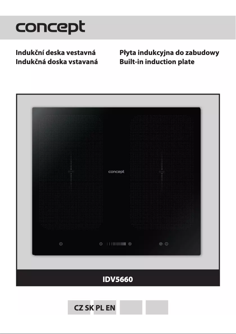 Page 1 de la notice Manuel utilisateur Concept IDV5660