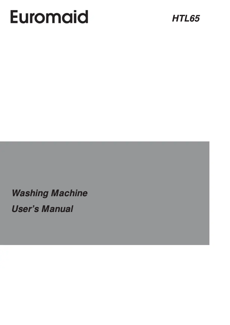 Page 1 de la notice Manuel utilisateur Euromaid HTL65