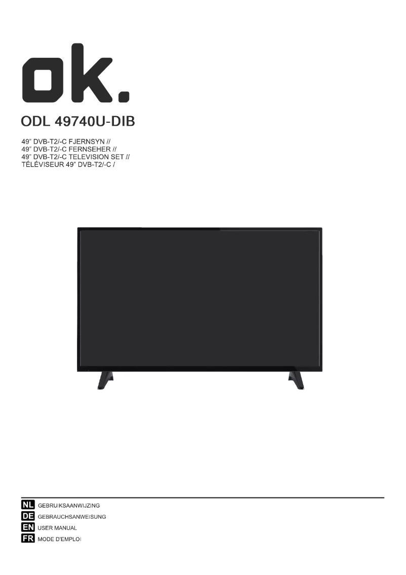 Page n°1 - Manuel utilisateur OK ODL 49740U-DIB