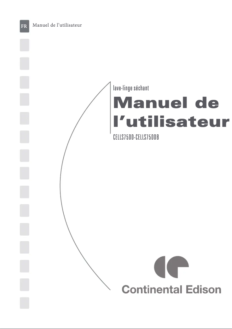 Página 1 del manual Manual de usuario Continental Edison CELLS75DD