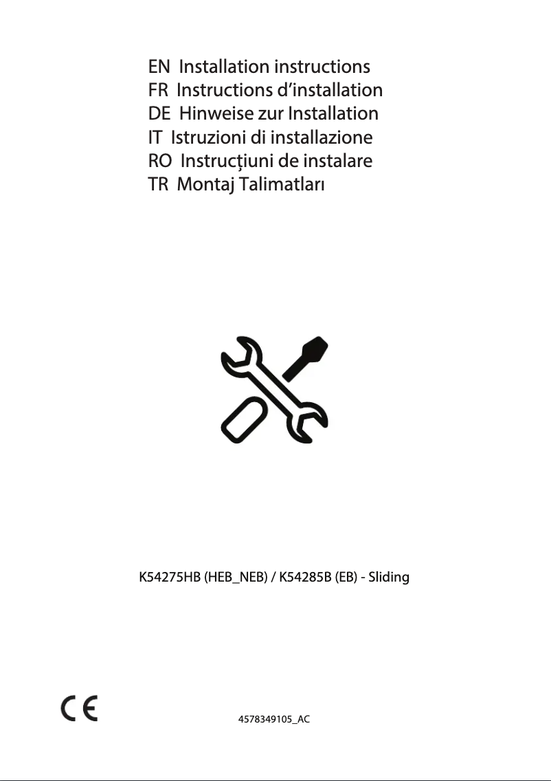 Image de la première page du manuel de l'appareil BCHA275K4SCHN