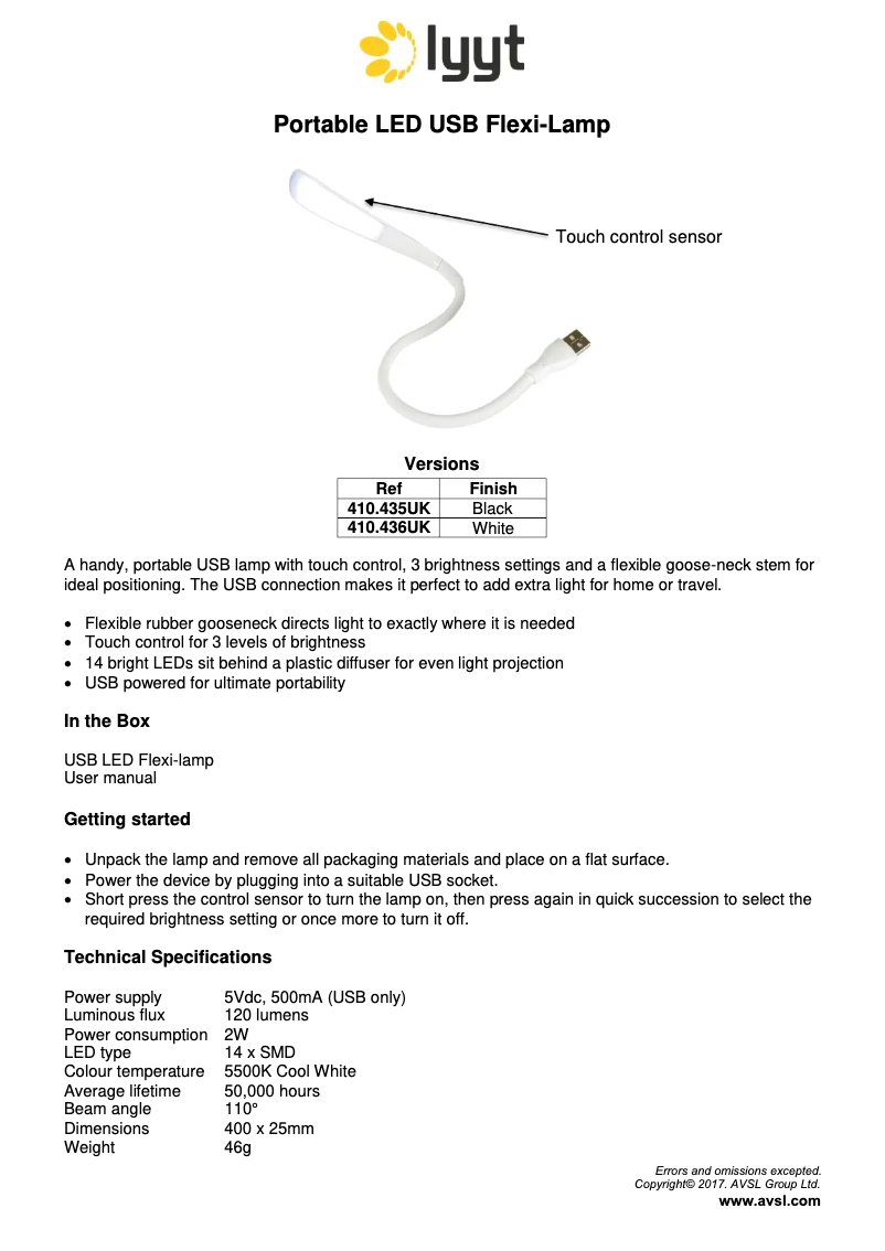 Page n°1 - Manuel utilisateur LYYT FLEX-B