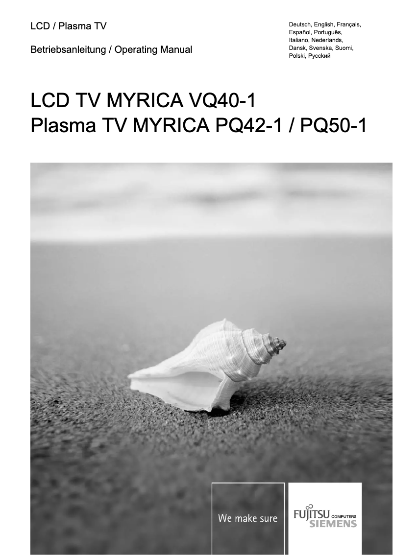 Página 1 del manual Manual de usuario Fujitsu Siemens Myrica PQ50-1