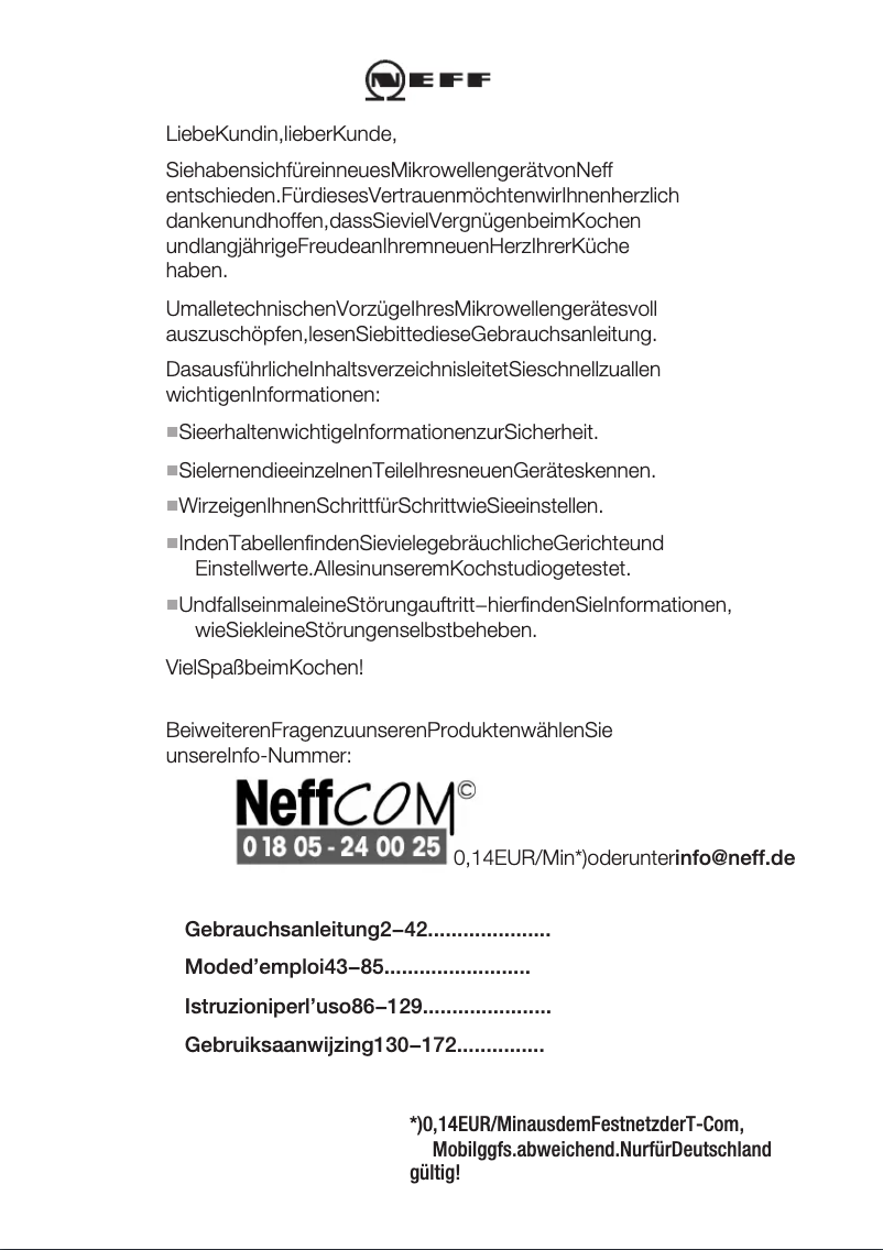 Image de la première page du manuel de l'appareil C 54L60 SO