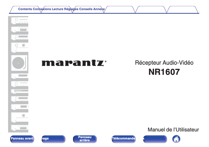 Page 1 de la notice Manuel utilisateur Marantz NR1607