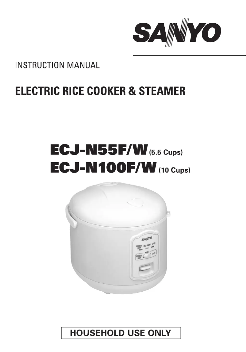Page n°1 - Manuel utilisateur Sanyo ECJ-N100F