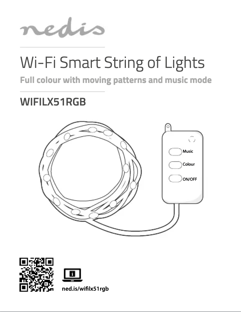 Page n°1 - Manuel utilisateur Nedis WIFILX51RGB
