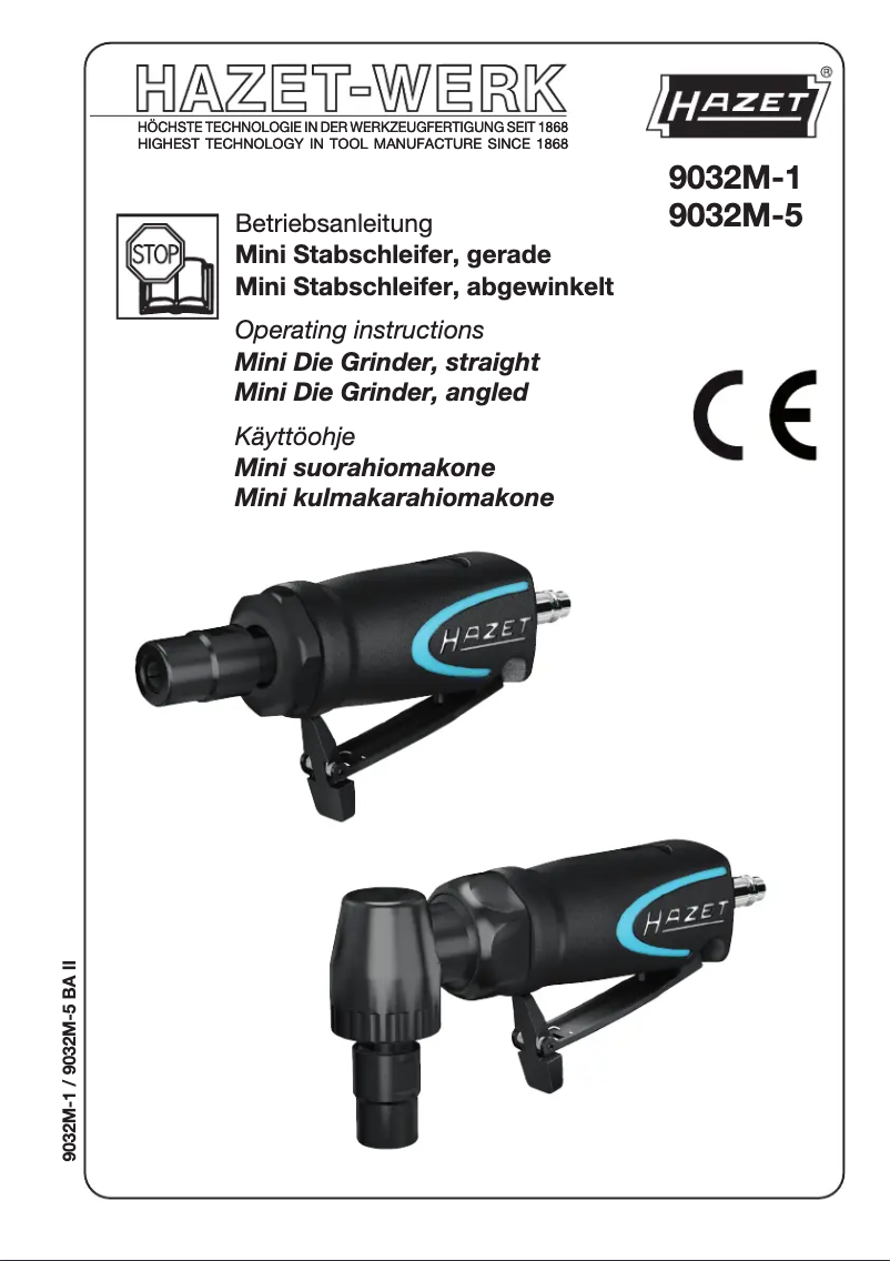 Página 1 del manual Manual de usuario Hazet 9032 M-1