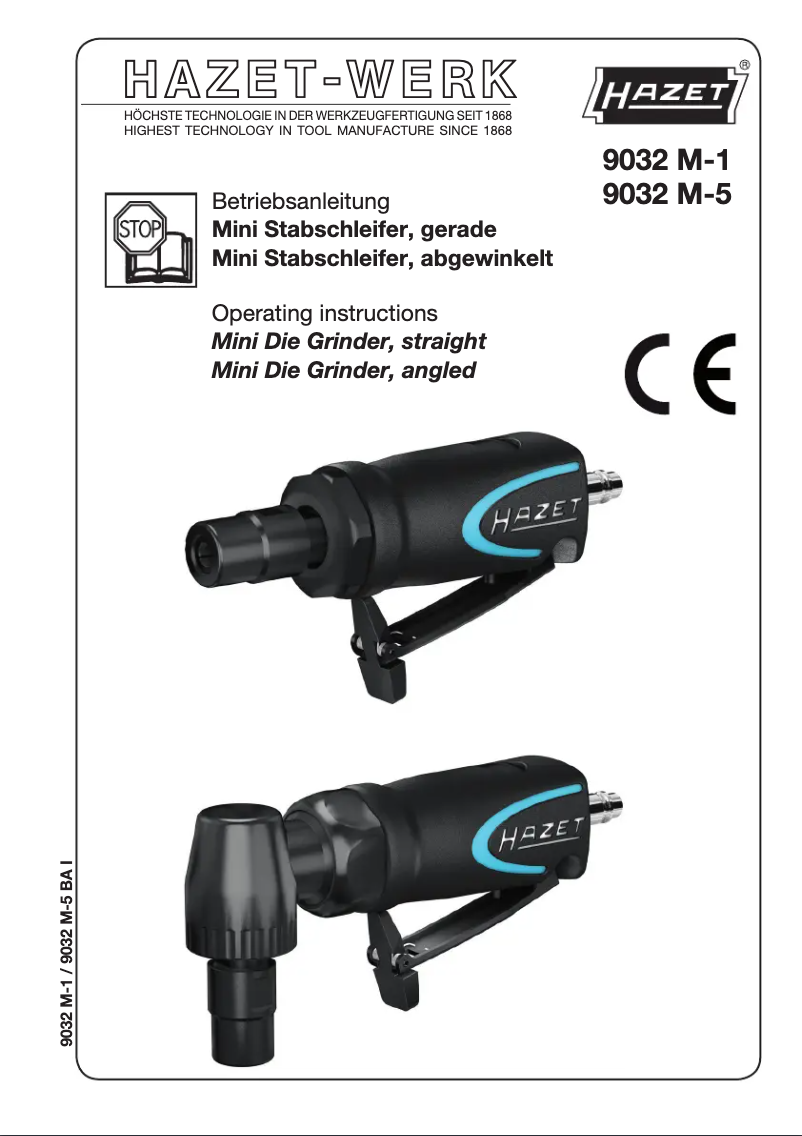 Image de la première page du manuel de l'appareil 9032 M-1