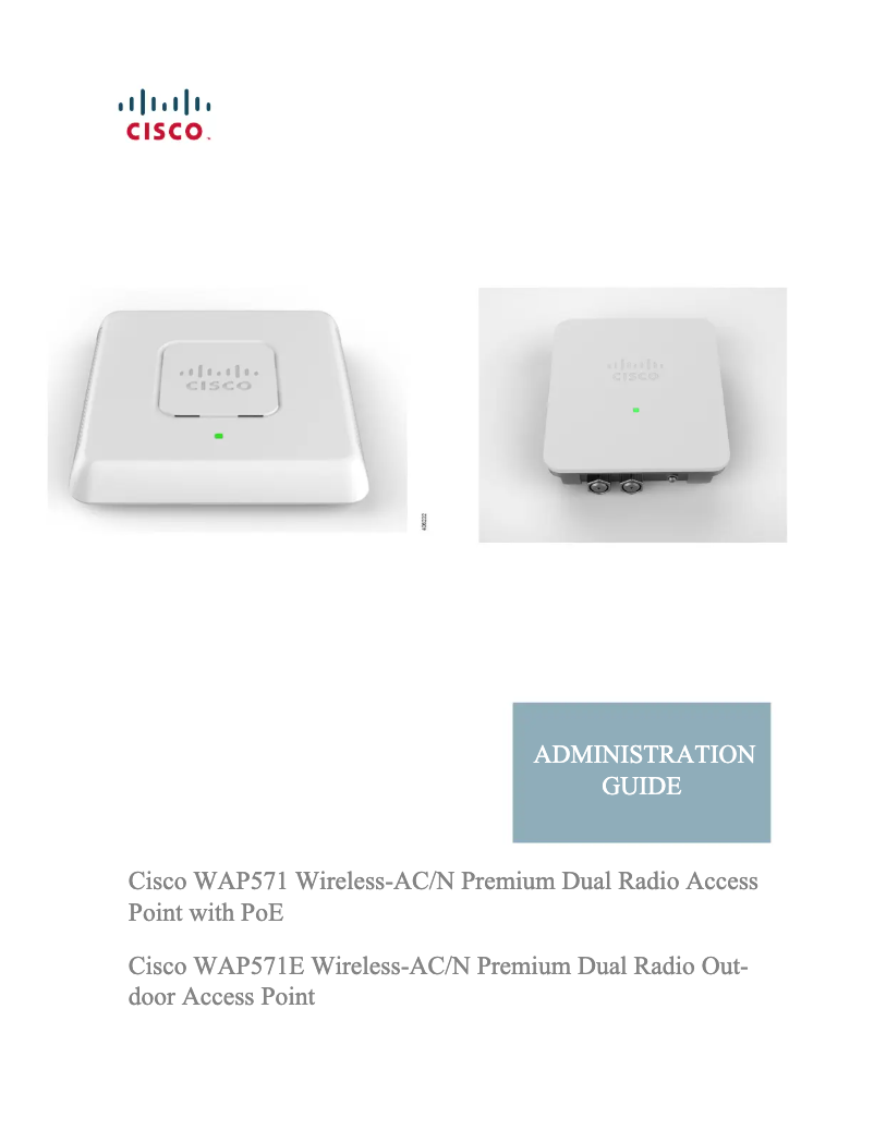 Imagen de la primera página del manual del dispositivo WAP571