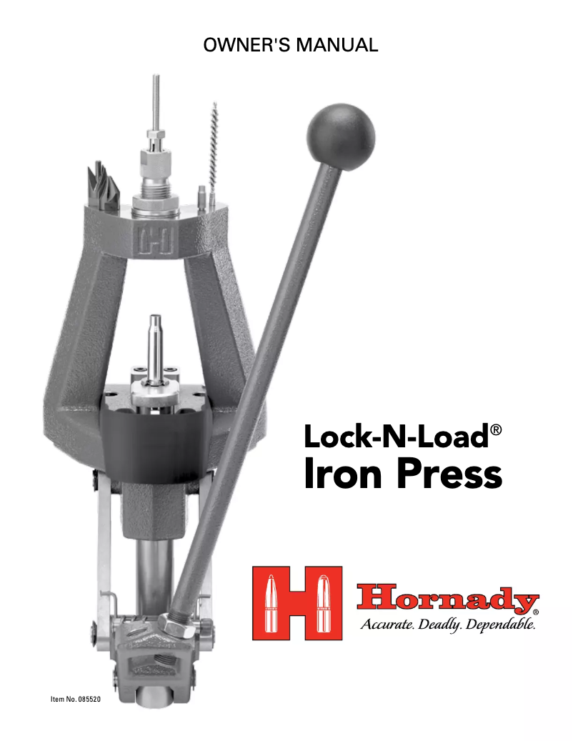 Page n°1 - Manuel utilisateur Hornady Lock-N-Load