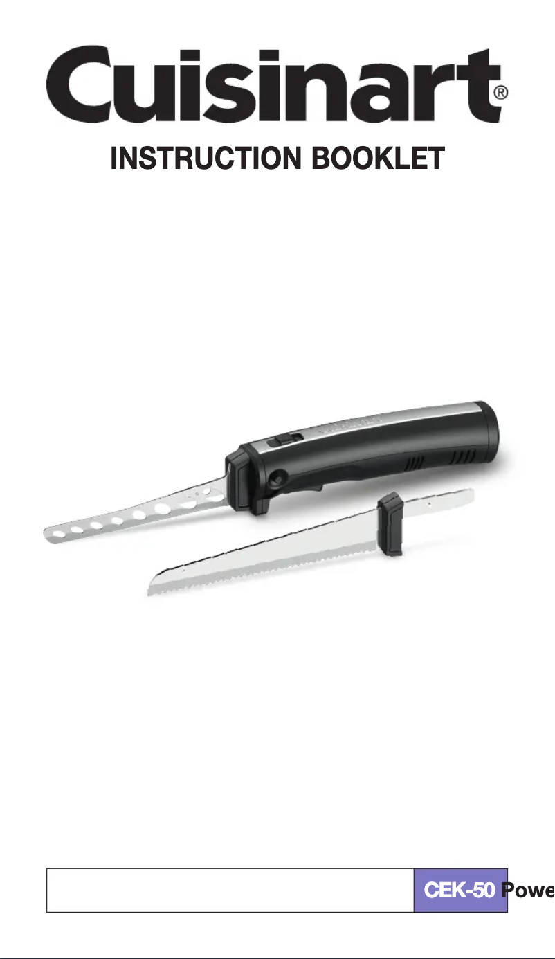 Image de la première page du manuel de l'appareil CEK-50