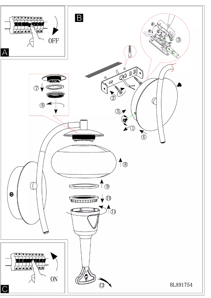 Página 1 del manual Manual de usuario Eglo Aleandro
