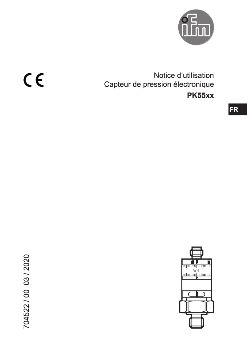 Page n°1 - Manuel utilisateur IFM PK5521