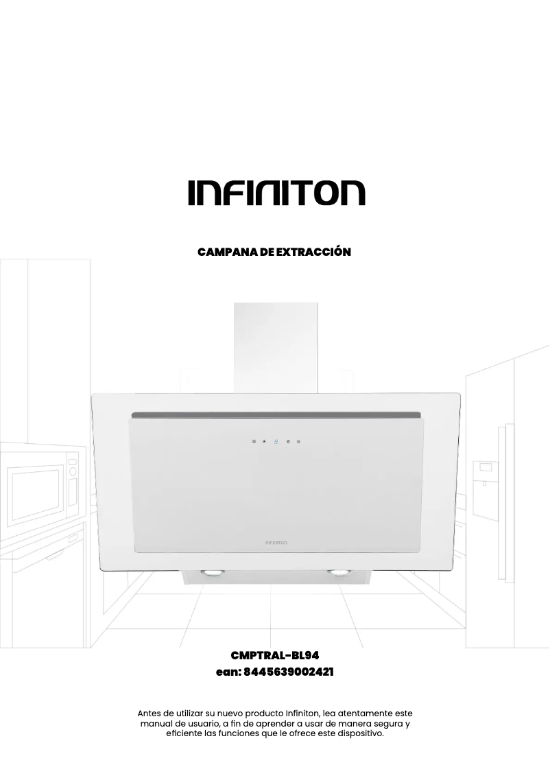 Page n°1 - Manuel utilisateur Infiniton CMPTRAL-BL94