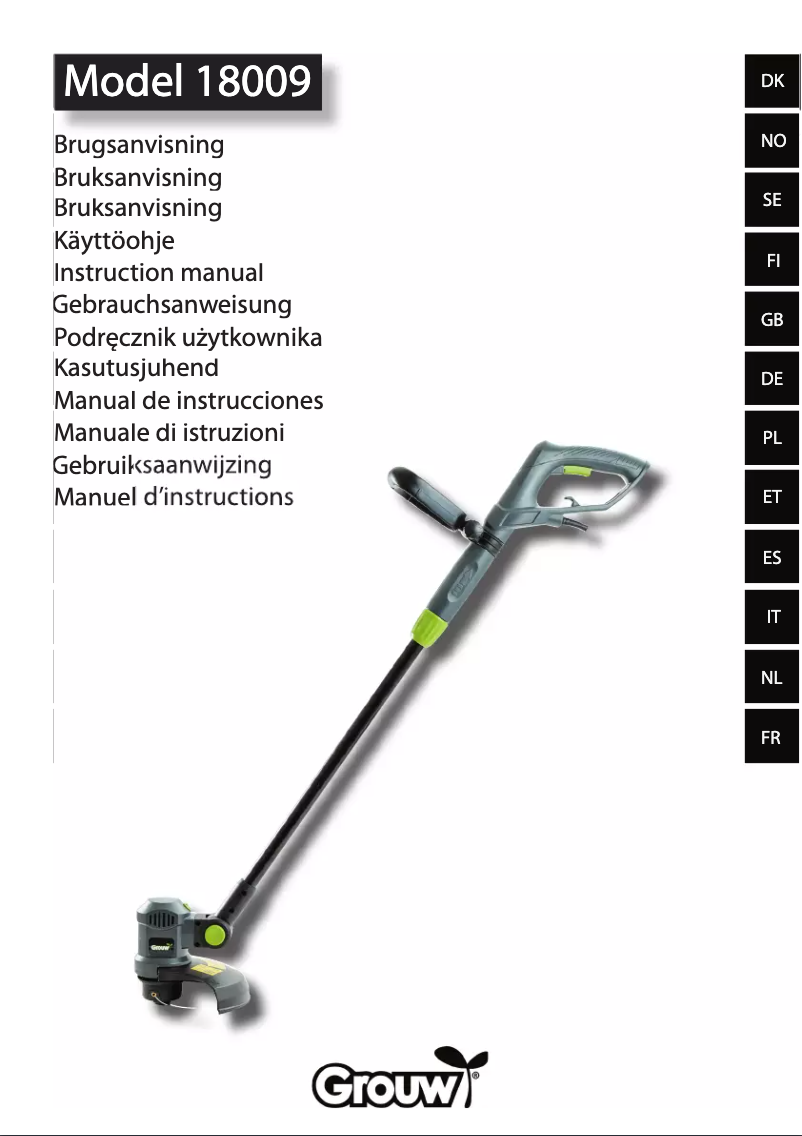 Image de la première page du manuel de l'appareil 18009