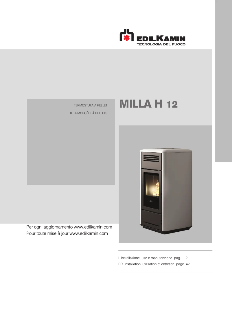Página 1 del manual Manual de usuario Edilkamin MILLA H 12