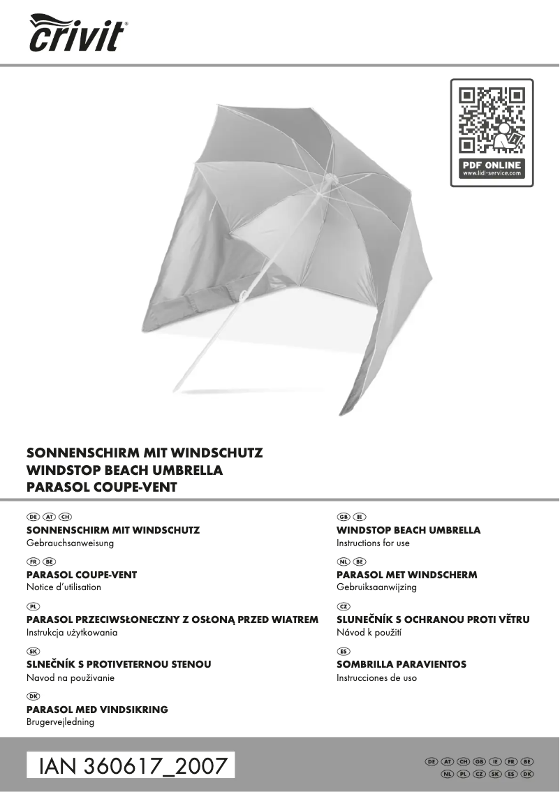 Page n°1 - Manuel utilisateur Crivit IAN 360617