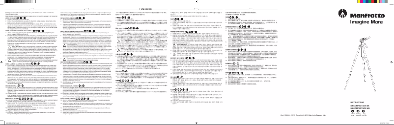 Page n°1 - Manuel utilisateur Manfrotto MKCOMPACTADV-BK