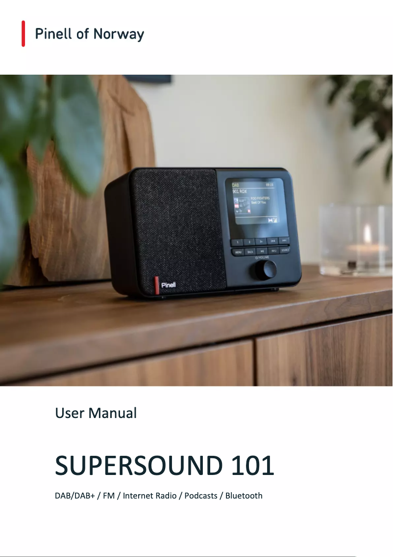 Page n°1 - Manuel utilisateur Pinell Supersound 101